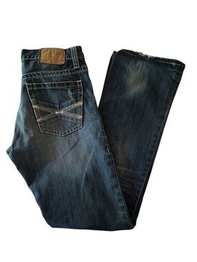 Men's John B Stetson 1014 Rocker Boot Leg Jeans Size 33X36